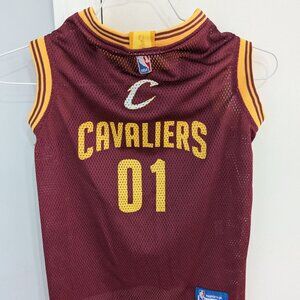 NBA Cleveland Cavaliers XL Mesh Wine & Gold Dog Jersey